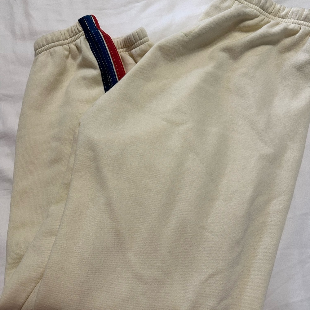Aviator Nation 5 STRIPE SWEATPANTS - VINTAGE WHITE RAINBOW - Picture 3 of 5